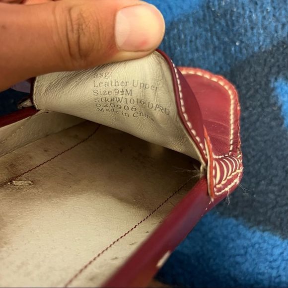 ASGI Penny Loafers in Red Leather (9.5) - Picture 5 of 6